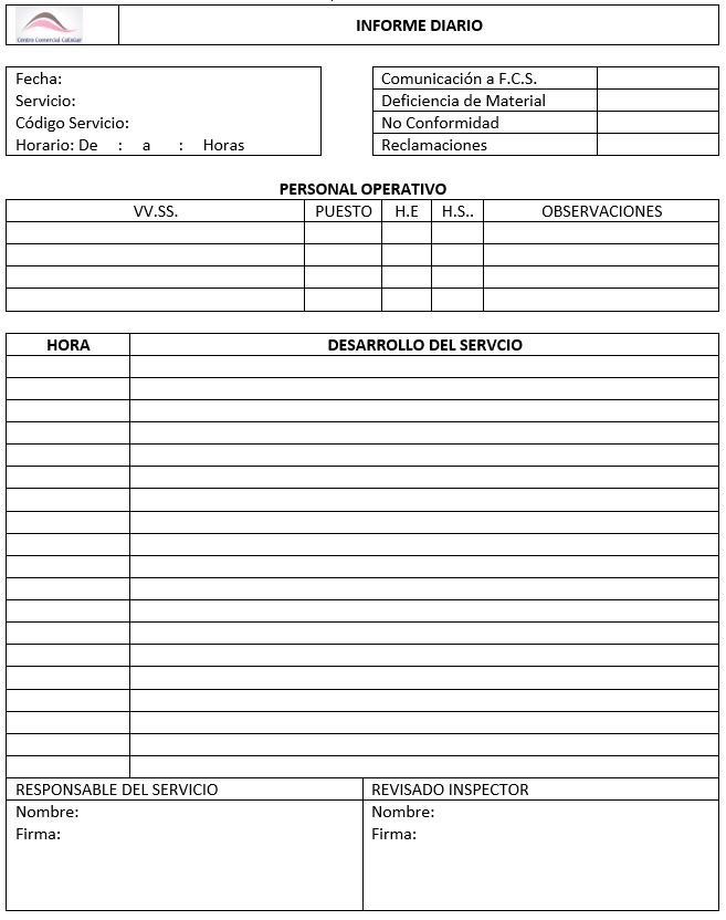 INFORME DIARIO VIGILANTES Tecnología de la Seguridad